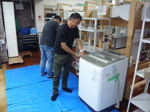 日本エアコンクリーニング協会　第73回縦型洗濯機分解研修会の様子