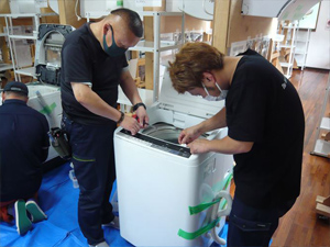 日本エアコンクリーニング協会　第74回縦型洗濯機分解研修会の様子